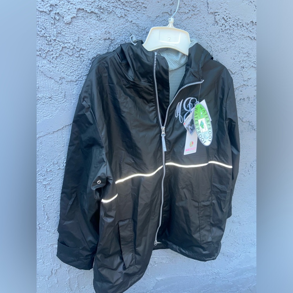 Marleylilly Monogrammed Water Snow Rain Proof 3M Rain Womens Jacket